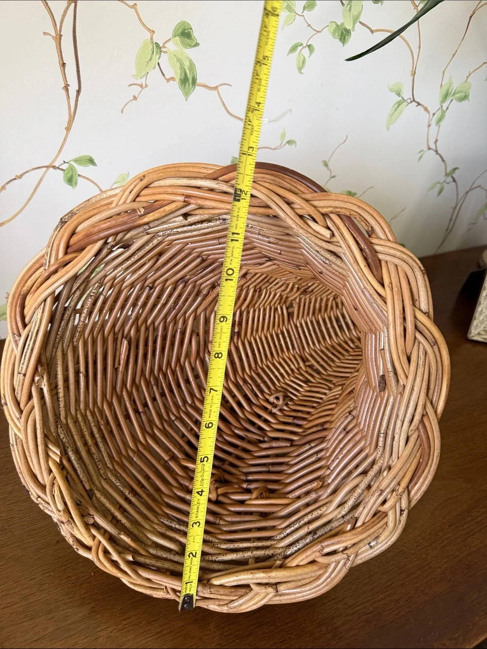 Woven Rattan Cornucopia Basket - Horn of Plenty Centerpiece